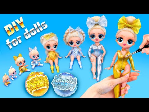 Gold & Silver: Gymnast Twin Sisters Glow Up! 9 DIYs for L.O.L. OMG