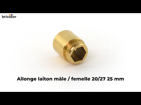 Allonge laiton mâle / femelle à visser ANQUIER