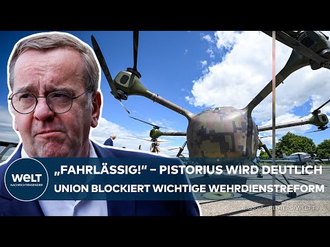DEUTSCHLAND: Streit um Wehrdienstgesetz – „Fahrlässig!“ – Pistorius attackiert Union scharf