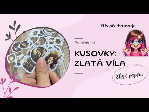 Malé kusové samolepky: Zlatá víla