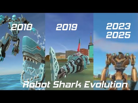 Evolution of Robot Shark 2018 - 2025