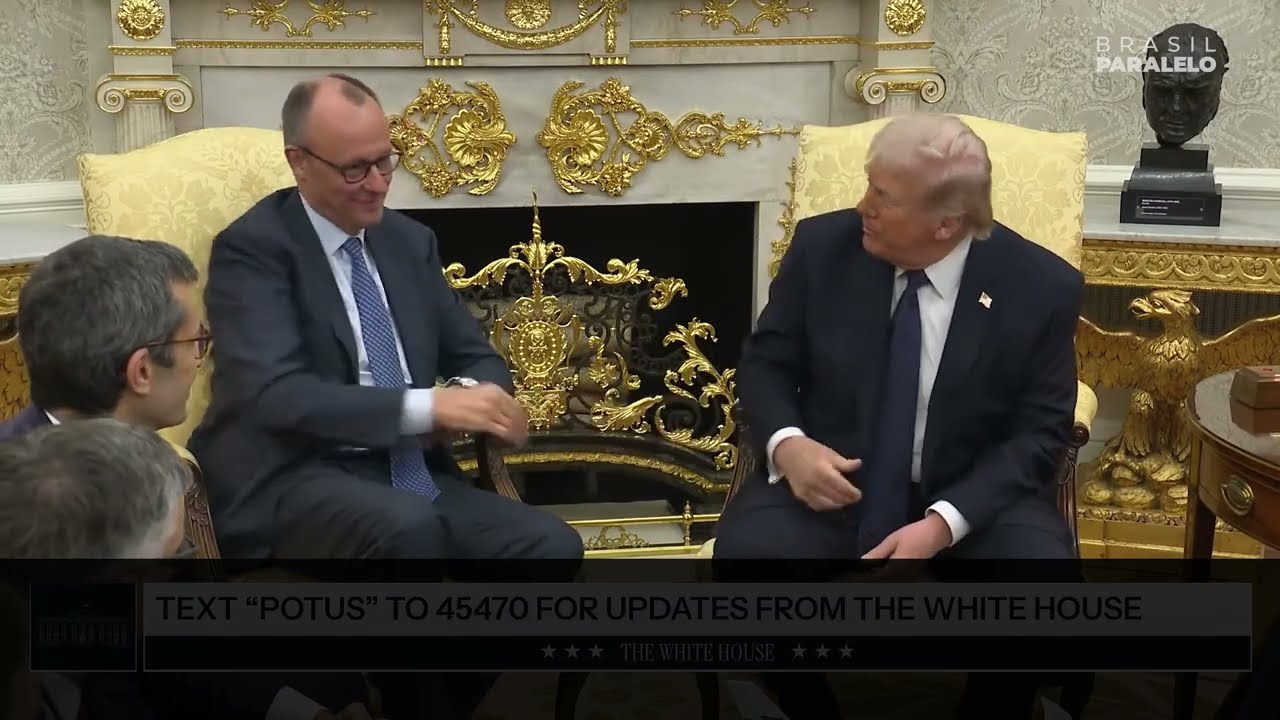 TRUMP E CHANCELER ALEMÃO AVALIAM CENÁRIOS PARA O IRÃ