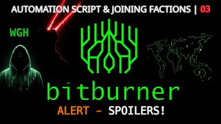 bitburner - 03 - automation script & joining factions