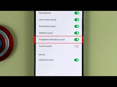 How to enable/disable Fingerprint animation sound on OPPO Reno2 F Android 11