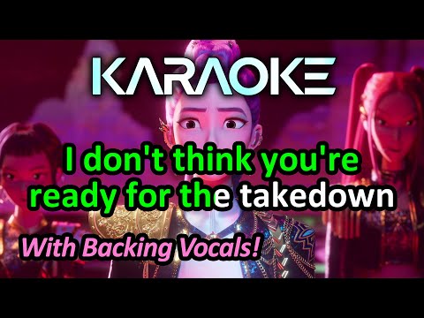 Takedown (Karaoke & Backing Vocals) - KPop Demon Hunters