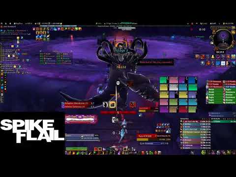 Spike Flail vs  Mythic Carapace of N'zoth   Destro Lock and RL POV