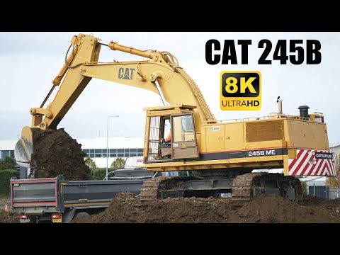 Cat 245B Loading Trucks 8K