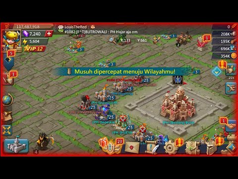 SOLO TRAP 117M VS 420M | TRICK PURA PURA AFK | Lords Mobile Indonesia