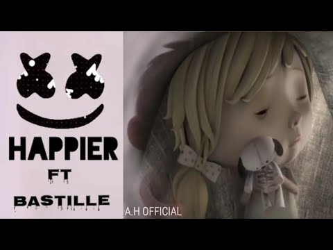 Marshmello ft bastille-happier(emotional animation HD music video 2020)