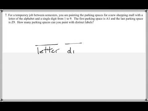 Math 209 : 3.5 #7 (Statistics Tutorial : The Fundamental Counting Principle)