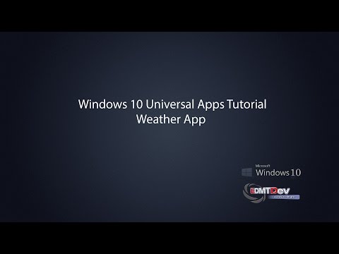 Windows 10 Universal Apps Weather App