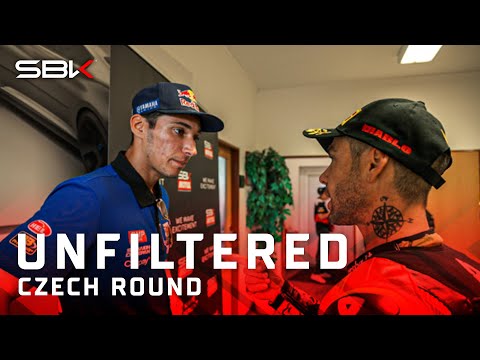 UNFILTERED: “When I saw you go inside, I said f**k!” 🔥 | #CZEWorldSBK 2023