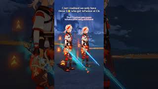I just realized we only have 3 5-star characters who get infusions at C6🤔 #genshinimpact #shorts