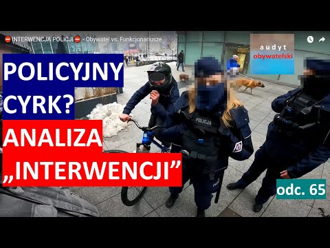 We analyze the police intervention of a person on a bicycle. What is going on?