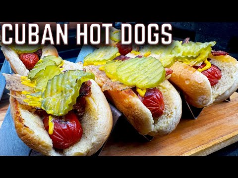 MY FAMILY KEEPS REQUESTING THESE! CUBAN (CUBANO) STYLE HOT DOGS ON THE GRIDDLE! EASY RECIPE