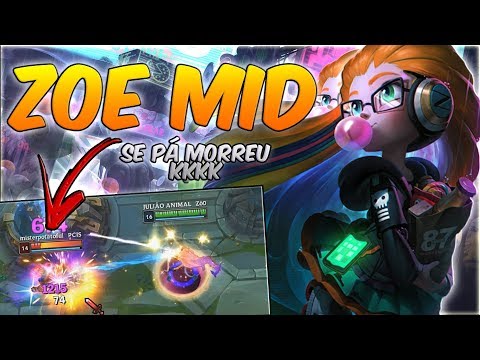 SER BOM COM ESSA CAMPEÃ VAI TE FAZER TILTAR TODO MUNDO, INSTAKILL EM UMA SKILL! - ZOE MID