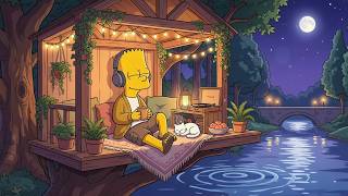 Quiet Lofi Riverside 🍂 Peaceful Beats For Relaxing Night
