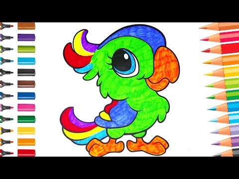 Parrot Colouring Birds Coloring Pages for Kids