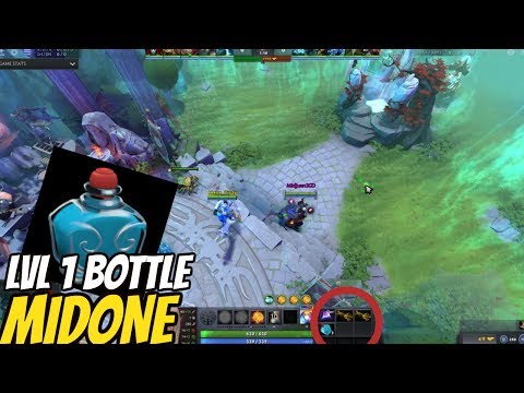 MidOne Invoker Lv 1 Bottle Trick | Dota 2