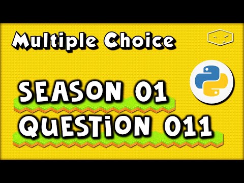 Python Multiple Choice Season 01 Question 011 