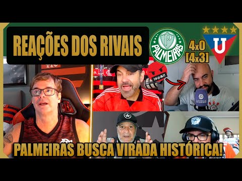 REAÇÕES DOS RIVAIS À CLASSIFICAÇÃO DO PALMEIRAS PRA FINAL! PALMEIRAS 4x0 LDU - LIBERTADORES 2025