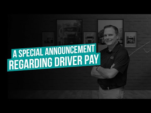 A Special Announcement Regarding Driver Pay