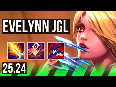 EVELYNN vs KAYN (JGL) | First Strike, 52K damage, 5k gold comeback | EUW Master | 25.24
