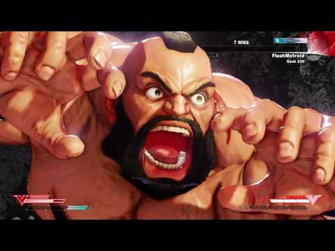 SFV Ranked FlashMetroid Zangief vs carlos8f Bison FT2