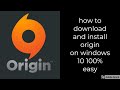 how to download and install origin on windows 10