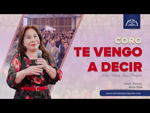Coro: Te Vengo a Decir, Hna. María Luisa Piraquive #IDMJI
