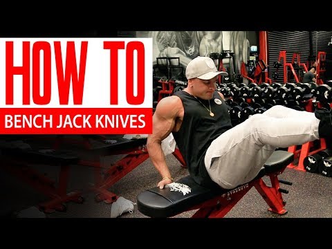 Bench Jack Knife (Ab Exercise!)