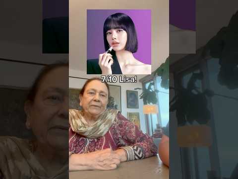 My Grandma Rates Blackpink Members looks! #kpop #kpopshorts