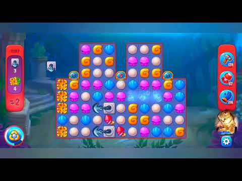 фишдом 2023  #  11197 уровень - прохождение без бустеров # Fishdom,   11197  level - no Boosters.