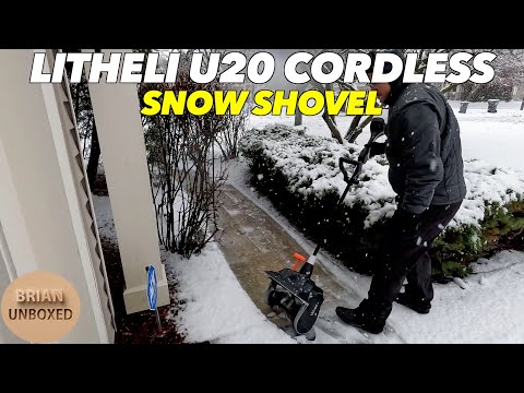 Litheli U20 40V Brushless Electric Cordless Snow Shovel - Full Review