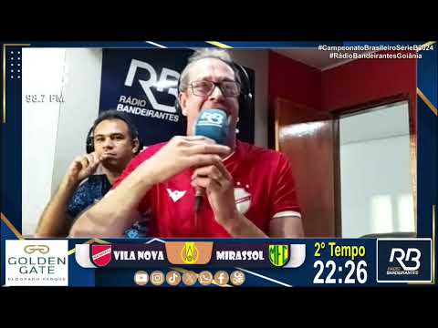 Túlio Isac narrando o Gol - Vila Nova 1 x 0 Mirassol / Brasileirão Série B