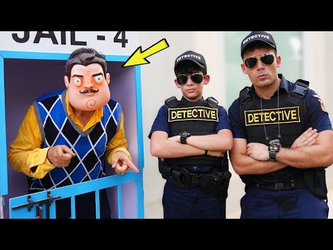Hola Vecino y una aventura detectivesca con Jason y Alex | Persecución policial