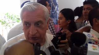 En entrevista el Sr. Gobernador Arturo Nuñez Jimenez declaro