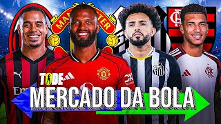 SANTOS NEGOCIA COM CLAUDINHO l FLA QUER KAUÃ ELIAS l IGOR THIAGO NO UNITED l MURILLO NO MILAN E+