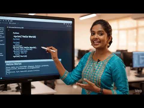 Python First Class Hello World Program By A Telugu Tutor Python For Beginners