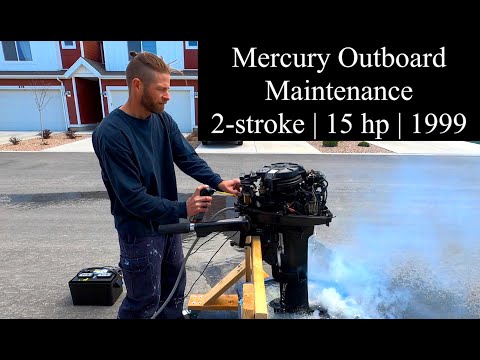 Mercury Outboard Maintenance | 2 stroke 15hp | Water Pump Impeller Kit | Wandering Wassoms - S2.E11