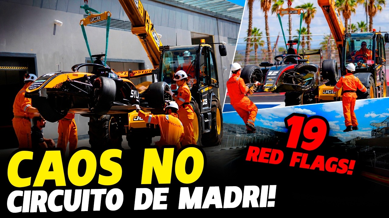 🚨CAOS NO NOVO CIRCUITO DE MADRI! TESTE TEM 19 BANDEIRAS VERMELHAS E ACENDE ALERTA PARA A FÓRMULA 1