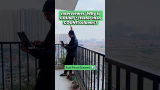 Why in SQL Count(*) FASTER Than COUNT(column)?