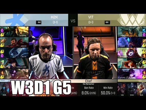 H2K Gaming vs Vitality | Week 3 Day 1 S6 EU LCS Spring 2016 | H2K vs VIT G1 W3D1