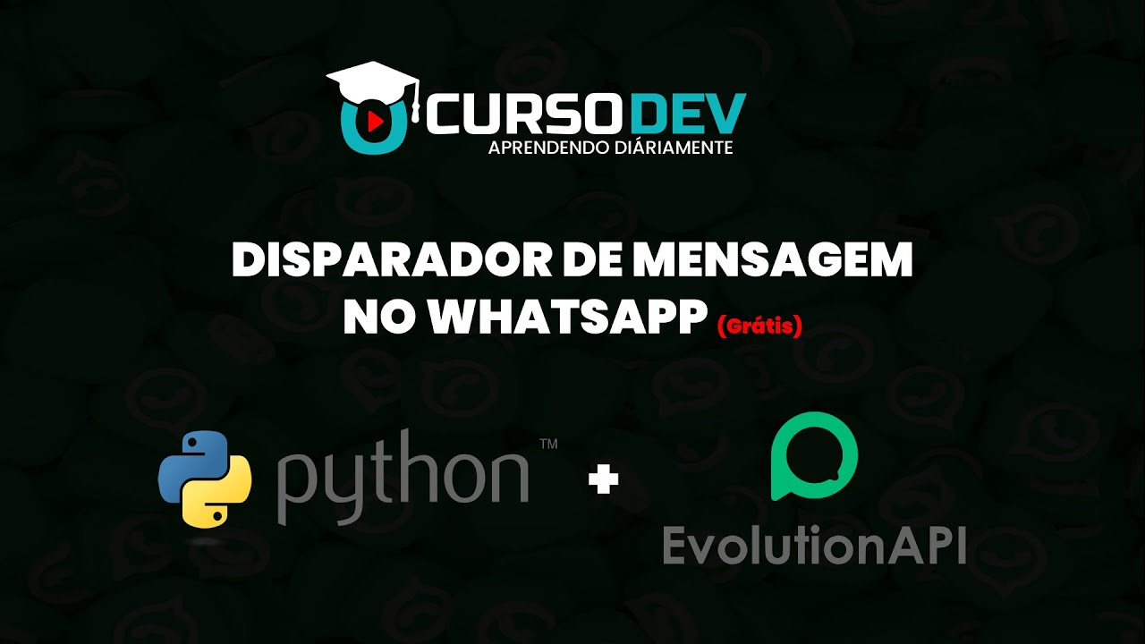 Disparador de mensagem no whatsapp usando Python + EvolutionApi (Grátis)