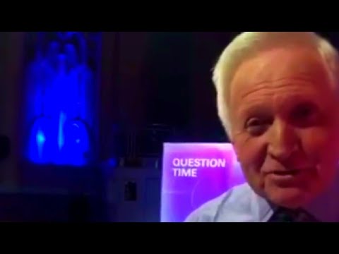 David Dimbleby - Slides down new Question Time set | Breaking news