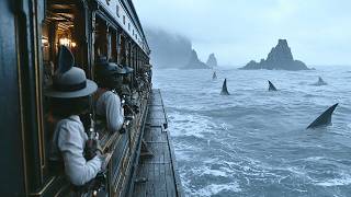 O trem descarrilou no oceano! Filme de terror | Filmes completos dublados