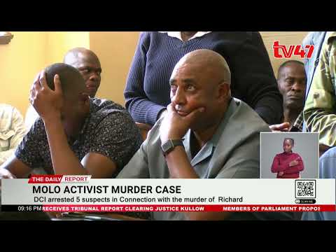 DCI arrested 5 suspects in Connection with the death of ‘Molo President’ Richard Otieno