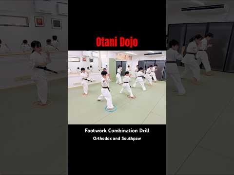 Footwork Combination Drill ③ #大谷道場 #空手 #kyokushin #karate #footwork #agility #coordination #shorts