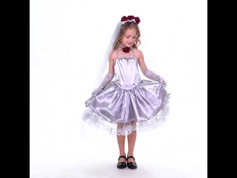 halloween kids ghost bride costume - YouTube