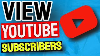How to View Subscribers on Youtube | Easy way to view your subscribers on youtube!(2020)